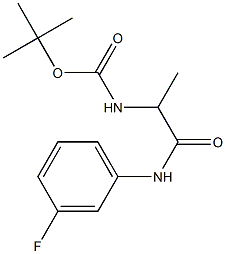 tert-butyl 2-[(3-fluorophenyl)amino]-1-methyl-2-oxoethylcarbamate|