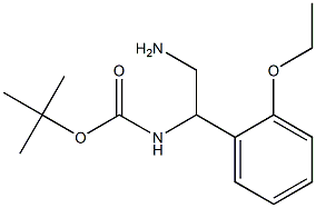 tert-butyl 2-amino-1-(2-ethoxyphenyl)ethylcarbamate,,结构式