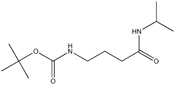 tert-butyl 4-(isopropylamino)-4-oxobutylcarbamate,,结构式