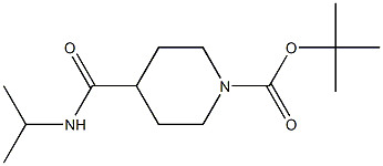 tert-butyl 4-[(isopropylamino)carbonyl]piperidine-1-carboxylate 化学構造式
