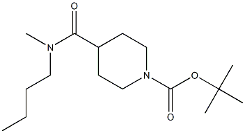 tert-butyl 4-{[butyl(methyl)amino]carbonyl}piperidine-1-carboxylate Structure