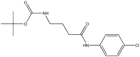 tert-butyl N-{3-[(4-chlorophenyl)carbamoyl]propyl}carbamate Struktur