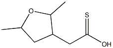2,5-Dimethyl-3-tetrohydrofurylethanethioate 化学構造式
