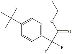 Ethyl (4-tert-Butylphenyl)difluoroacetate,,结构式