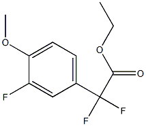 Ethyl Difluoro-(3-fluoro-4-methoxyphenyl)acetate 结构式