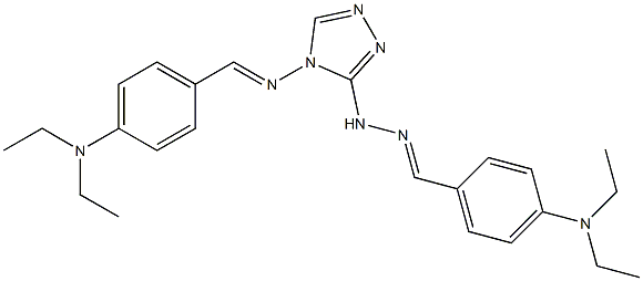  N,4-bis[(4-diethylaminophenyl)methylideneamino]-1,2,4-triazol-3-amine