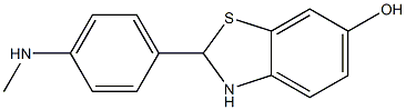 2-(4-(METHYLAMINO)PHENYL)-2,3-DIHYDROBENZO[D]THIAZOL-6-OL Structure