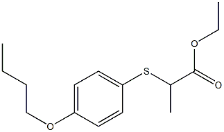 ETHYL 2-(4-BUTOXYPHENYLTHIO)PROPANOATE Struktur