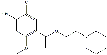 2-CHLORO-5-METHOXY-4-(1-(2-(PIPERIDIN-1-YL)ETHOXY)VINYL)BENZENAMINE