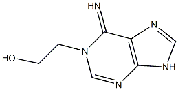 1H-Purine-1-ethanol,  6,9-dihydro-6-imino- Structure