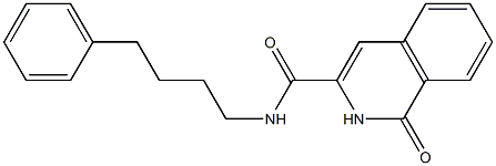 3-Isoquinolinecarboxamide,  1,2-dihydro-1-oxo-N-(4-phenylbutyl)- Structure