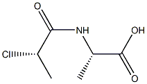 L-Alanine,  N-[(2S)-2-chloro-1-oxopropyl]- Structure