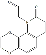1,4-Dioxino[2,3-h]quinoline-10(9H)-acetaldehyde,  2,3-dihydro-9-oxo- Struktur
