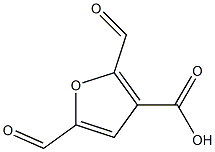 3-Furancarboxylic  acid,  2,5-diformyl- Structure