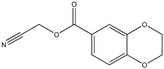 1,4-Benzodioxin-6-carboxylic  acid,  2,3-dihydro-,  cyanomethyl  ester Structure
