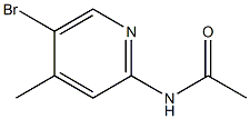 2-ACETEMIDO-5-BROMO-4-METHYLPYRIDINE,,结构式