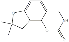 2,2-DIMETHYL-2,3-DIHYDROBENZOFURAN-4-YL METHYLCARBAMATE 结构式