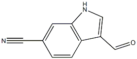 6-CYANOINDOLE-3-CARBOXALDEHYDE Struktur