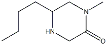 5-butyl-1-methylpiperazin-2-one Structure