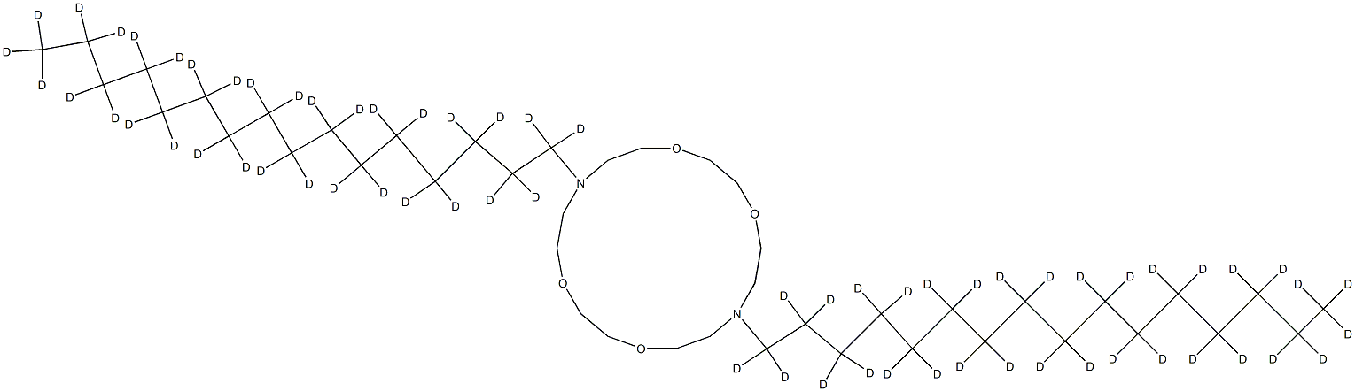 7,16-Dihexadecyl-d66-1,4,10,13-tetraoxa-7,16-diazacyclooctadecane,,结构式