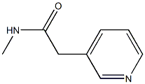 N-Methyl-2-pyridin-3-ylacetamide,,结构式