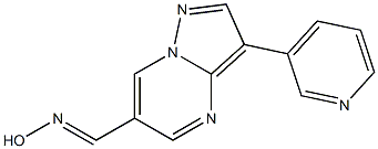 3-Pyridin-3-yl-pyrazolo[1,5-a]pyrimidine-6-carbaldehyde oxime 结构式