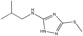 Isobutyl-(5-methylsulfanyl-2H-[1,2,4]triazol-3-yl)-amine 化学構造式