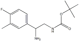 1,1-dimethylethyl-2-amino-2-(4-fluoro-3-methylphenyl) ethylcarbamate 结构式