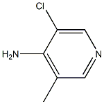3-氯-4-氨基-5-甲基吡啶 结构式