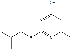 6-methyl-2-[(2-methyl-2-propenyl)sulfanyl]-4-pyrimidinol|