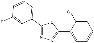 2-(2-chlorophenyl)-5-(3-fluorophenyl)-1,3,4-oxadiazole