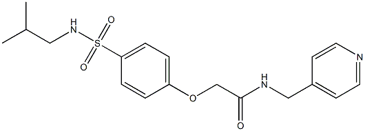 2-{4-[(isobutylamino)sulfonyl]phenoxy}-N-(4-pyridinylmethyl)acetamide