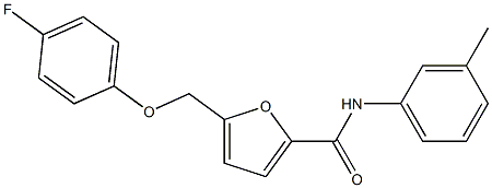 5-[(4-fluorophenoxy)methyl]-N-(3-methylphenyl)-2-furamide