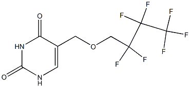 5-[(2,2,3,3,4,4,4-heptafluorobutoxy)methyl]-2,4(1H,3H)-pyrimidinedione Structure