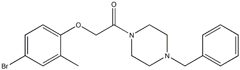 2-(4-benzyl-1-piperazinyl)-2-oxoethyl 4-bromo-2-methylphenyl ether