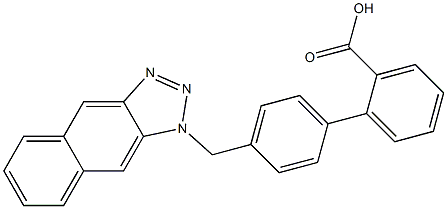 4'-(1H-naphtho[2,3-d][1,2,3]triazol-1-ylmethyl)[1,1'-biphenyl]-2-carboxylic acid Structure