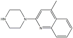 4-methyl-2-(1-piperazinyl)quinoline Structure