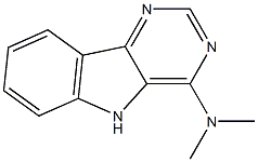 N,N-dimethyl-5H-pyrimido[5,4-b]indol-4-amine 化学構造式