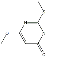 6-methoxy-3-methyl-2-(methylsulfanyl)-4(3H)-pyrimidinone Structure