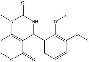  methyl 4-[2,3-bis(methyloxy)phenyl]-1,6-dimethyl-2-oxo-1,2,3,4-tetrahydropyrimidine-5-carboxylate