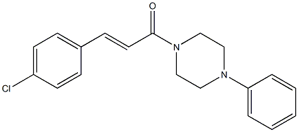 1-[3-(4-chlorophenyl)acryloyl]-4-phenylpiperazine