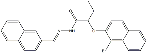  2-[(1-bromo-2-naphthyl)oxy]-N'-(2-naphthylmethylene)butanohydrazide