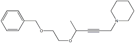 1-{4-[2-(benzyloxy)ethoxy]-2-pentynyl}piperidine Struktur