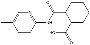 2-{[(5-methyl-2-pyridinyl)amino]carbonyl}cyclohexanecarboxylic acid Struktur