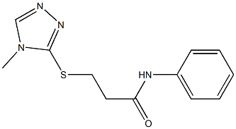 3-[(4-methyl-4H-1,2,4-triazol-3-yl)sulfanyl]-N-phenylpropanamide Struktur