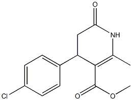 methyl 4-(4-chlorophenyl)-2-methyl-6-oxo-1,4,5,6-tetrahydro-3-pyridinecarboxylate Structure