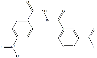 3-nitro-N'-{4-nitrobenzoyl}benzohydrazide 化学構造式