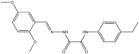 2-[2-(2,5-dimethoxybenzylidene)hydrazino]-N-(4-ethylphenyl)-2-oxoacetamide