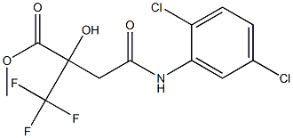 methyl 4-(2,5-dichloroanilino)-2-hydroxy-4-oxo-2-(trifluoromethyl)butanoate 化学構造式