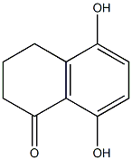 5,8-dihydroxy-3,4-dihydro-1(2H)-naphthalenone Struktur